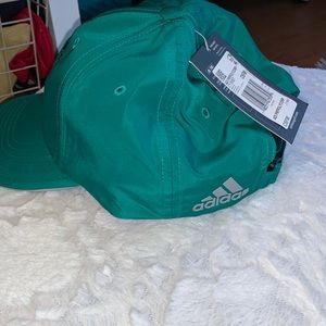 Men’s adidas golf hat green with logo